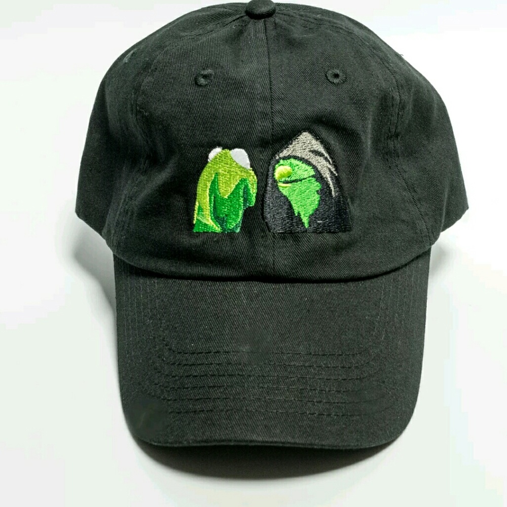 Evil Kermit Vs Kermit Meme Baseball Cap